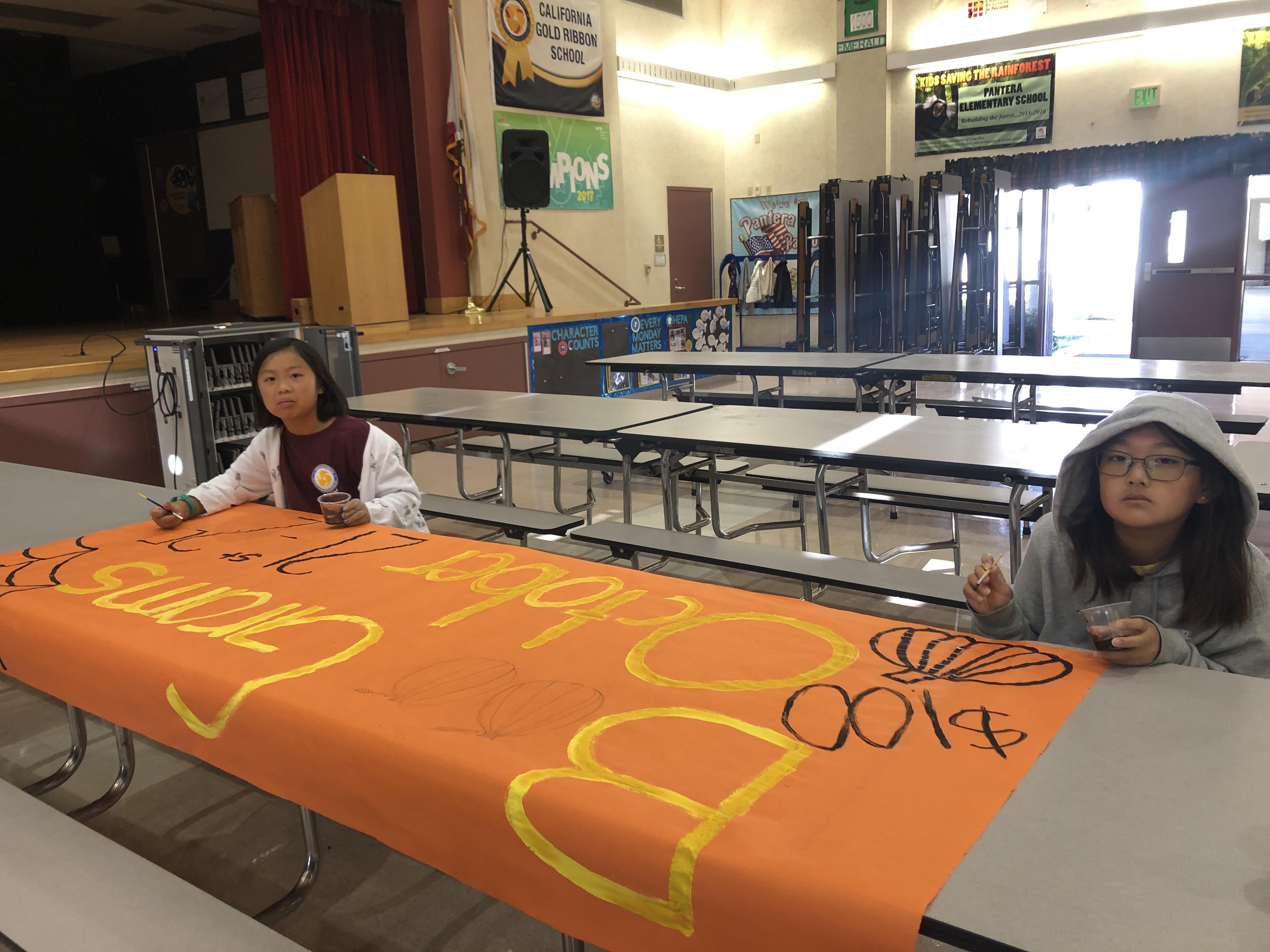 Starting to look like Halloween when student council begins working on 'Boo-Gram' signs! #proud2bepusd